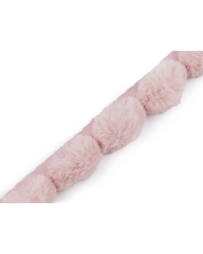 Všívací lemovka / lampas z umělé kožešiny kulatý šíře 3 cm - 1 m | Mimib