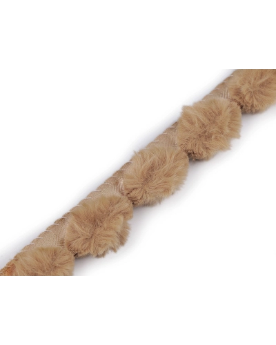 Všívací lemovka / lampas z umělé kožešiny kulatý šíře 3 cm - 1 m | Mimib