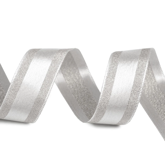 Stuha s lurexem šíře 25 mm - 3 m | Mimib