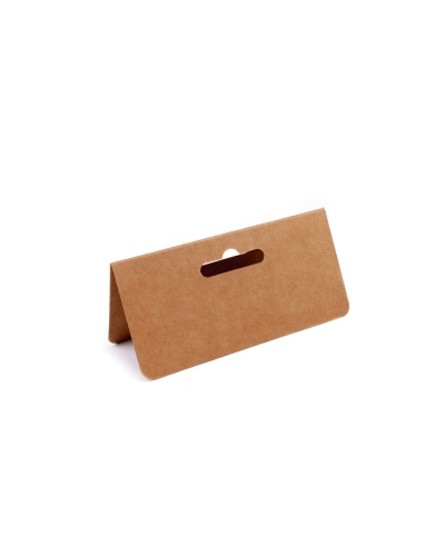 Papírová karta natural / závěs 10x10 cm - 100 ks | Mimib