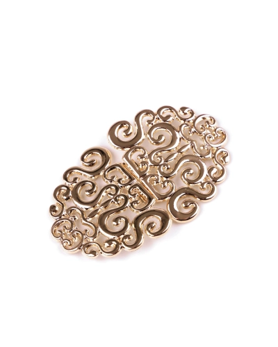 Spona / ozdobné filigránové zapínání + šroubky 5,5x9 cm - 1 sada | Mimib