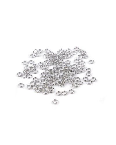Spojovací kroužek dvojitý Ø4 mm - 20 g | Mimib