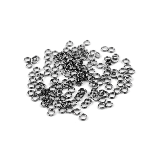 Spojovací kroužek dvojitý Ø4 mm - 20 g | Mimib