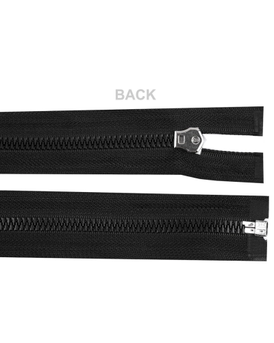Kostěný zip, imitace kovu No 8 délka 90 cm bundový - 1 ks | Mimib