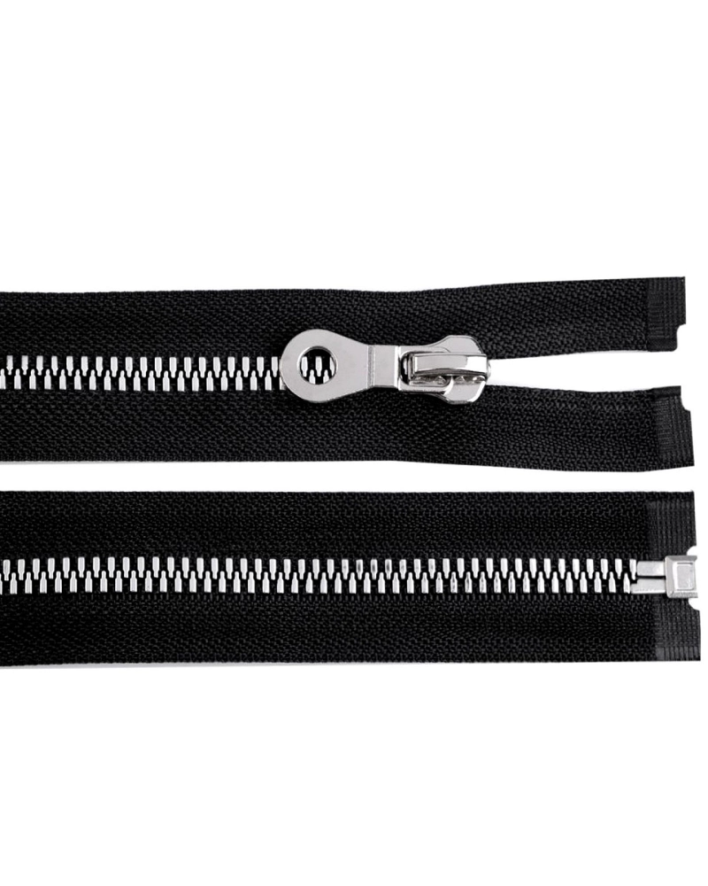 Kostěný zip, imitace kovu No 8 délka 90 cm bundový - 1 ks | Mimib