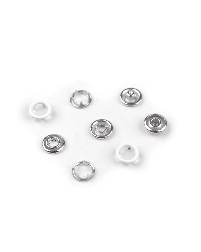 Knoflíky stiskací Roland Baby Ø10 mm na slabé látky, barevný lak - 50 sada | Mimib
