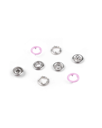 Knoflíky stiskací Roland Baby Ø10 mm na slabé látky, barevný lak - 50 sada | Mimib