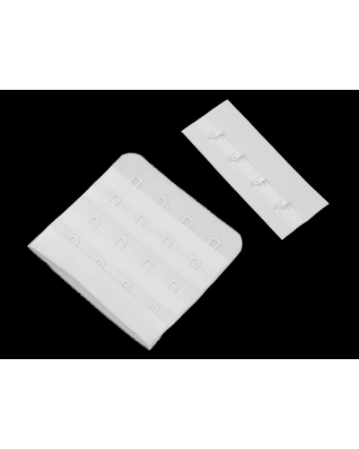 Zapínanie na podprsenky, plyš šírka 70 mm štvorradové - 1 pár | Mimib