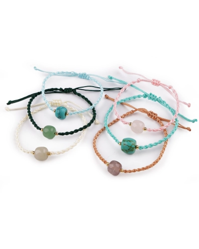 Náramok shamballa s imitáciou minerálu - 1 ks | Mimib