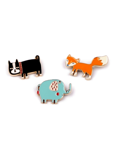 Brošňa pes, slon, líška - 1 ks | Mimib