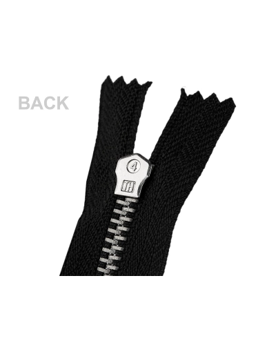 Kovový zips No 4 dĺžka 18 cm nohavicový so striebornými zúbkami - 1 ks | Mimib