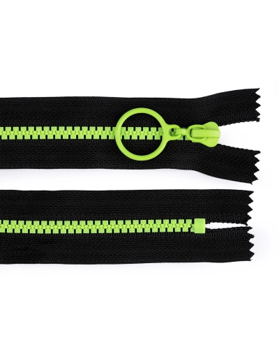 Kostěný zip barevný No 5 délka 20 cm s ozdobným jezdcem - 1 ks | Mimib