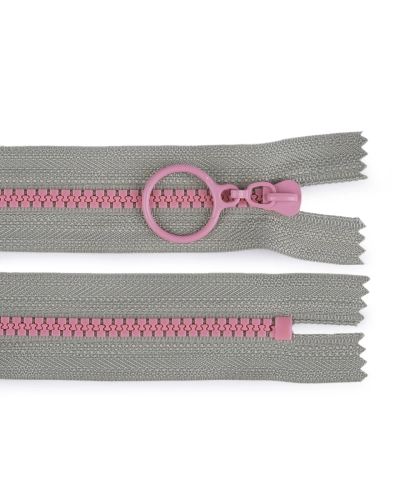 Kostěný zip barevný No 5 délka 20 cm s ozdobným jezdcem - 1 ks | Mimib