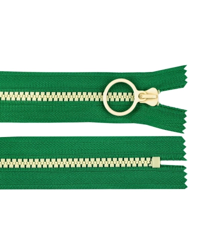 Kostěný zip barevný No 5 délka 20 cm s ozdobným jezdcem - 1 ks | Mimib