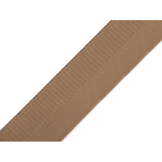 Hladký oboustranný popruh s leskem šíře 50 mm - 1 m | Mimib