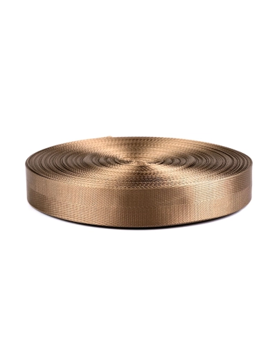 Hladký oboustranný popruh s leskem šíře 38 mm - 1 m | Mimib