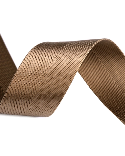 Hladký oboustranný popruh s leskem šíře 38 mm - 1 m | Mimib