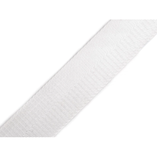 Hladký oboustranný popruh s leskem šíře 38 mm - 1 m | Mimib
