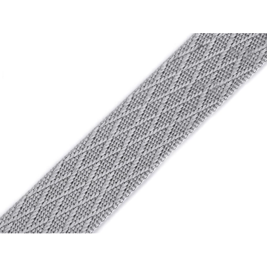 Oboustranný popruh lesklý šíře 38 mm - 1 m | Mimib