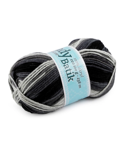 Pletací příze Lady Batik de Luxe 100 g - 1 ks | Mimib