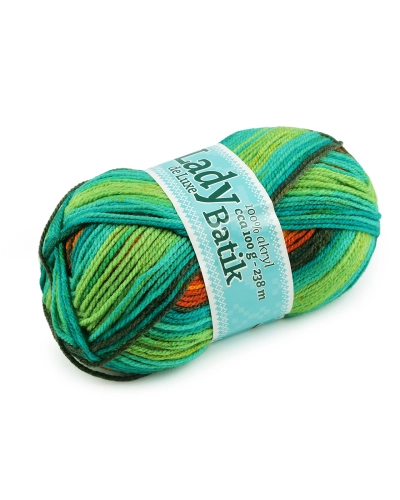 Pletací příze Lady Batik de Luxe 100 g - 1 ks | Mimib