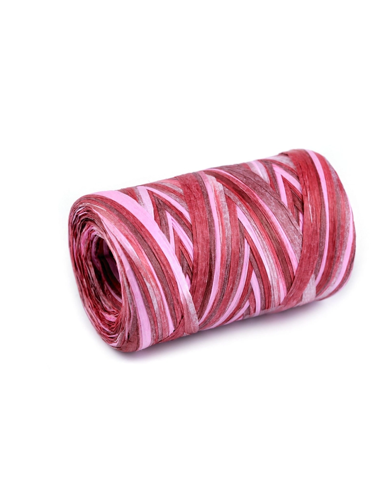 Lýko rafie přírodní multicolor, k pletení tašek, šíře 5-8 mm - 1 ks | Mimib