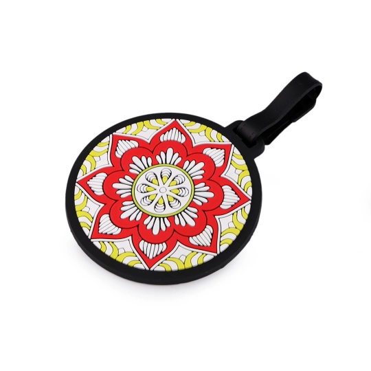 Jmenovka / visačka na kufr mandala - 1 ks | Mimib