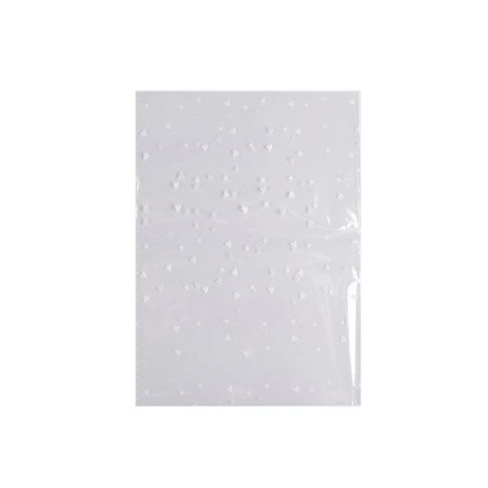 Celofánový průhledný sáček srdíčka 13x18 cm - 100 ks | Mimib