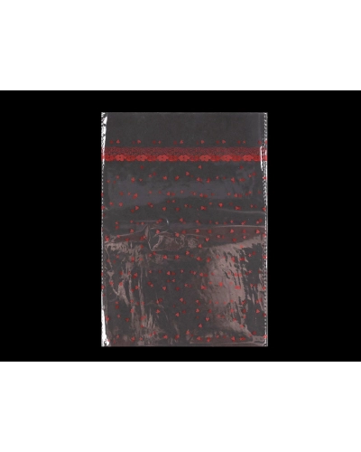 Celofánový průhledný sáček srdíčka 18x25 cm - 100 ks | Mimib