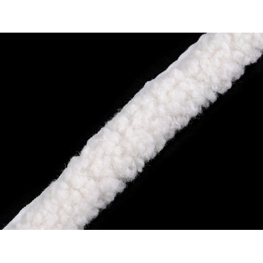 Všívací lemovka / lampas imitace beránka kulatý šíře 3,5 cm - 1 m | Mimib