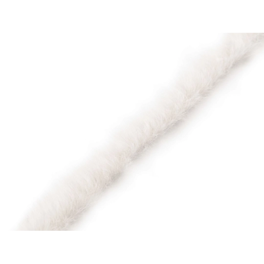 Oděvní / dekorační kožešinový proužek plochý, řezaný šíře 1,5 cm - 1 m | Mimib