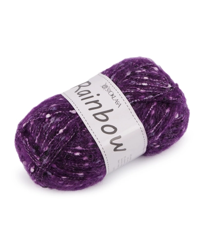 Pletací příze mohérová Rainbow 100 g - 1 ks | Mimib