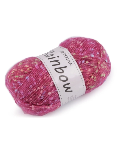 Pletací příze mohérová Rainbow 100 g - 1 ks | Mimib