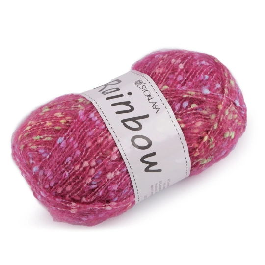 Pletací příze mohérová Rainbow 100 g - 1 ks | Mimib