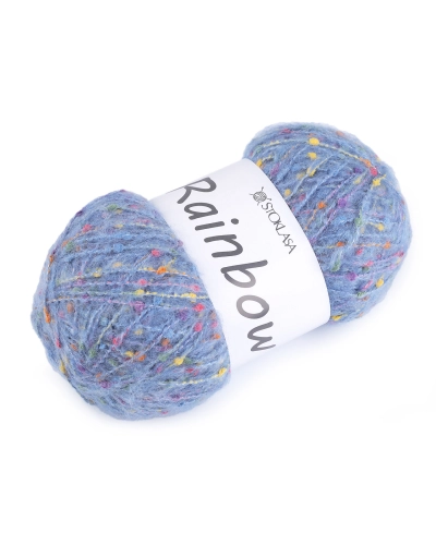 Pletací příze mohérová Rainbow 100 g - 1 ks | Mimib