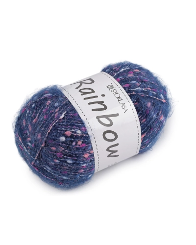 Pletací příze mohérová Rainbow 100 g - 1 ks | Mimib