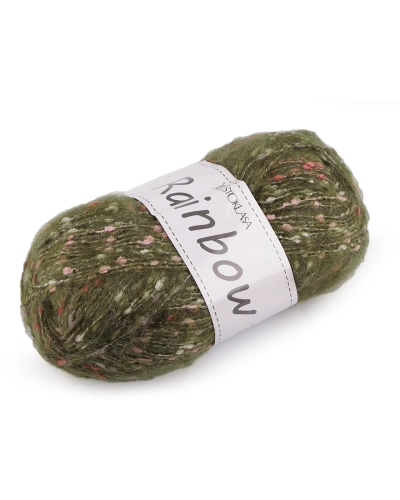 Pletací příze mohérová Rainbow 100 g - 1 ks | Mimib