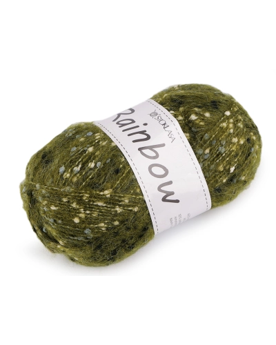 Pletací příze mohérová Rainbow 100 g - 1 ks | Mimib