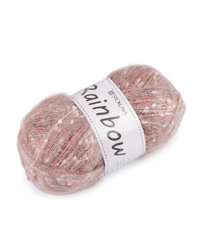 Pletací příze mohérová Rainbow 100 g - 1 ks | Mimib