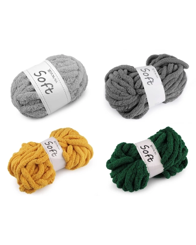 Pletací příze žinylková Soft 250 g - 1 ks | Mimib