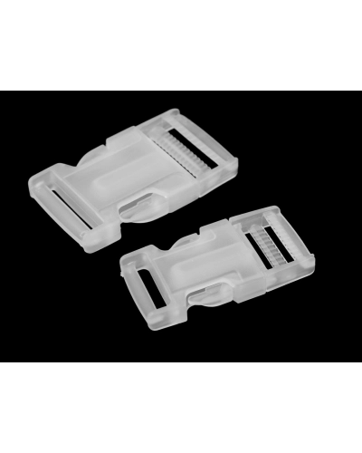 Spona trojzubec transparent šíře 25 mm, 32 mm - 5 pár | Mimib