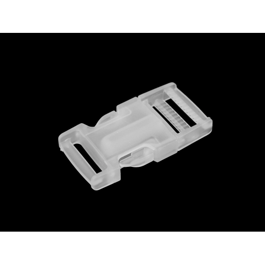 Spona trojzubec transparent šíře 25 mm, 32 mm - 5 pár | Mimib