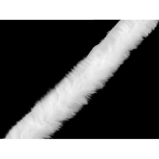 Všívací oděvní / dekorační kožešina kulatá šíře 1,5 cm - 1 m | Mimib