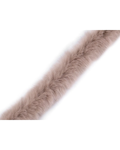 Všívací oděvní / dekorační kožešina kulatá šíře 1,5 cm - 1 m | Mimib