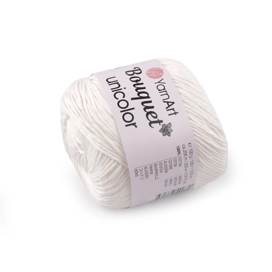 Bavlnená pletacia priadza Bouquet Unicolor 100 g - 1 ks | Mimib