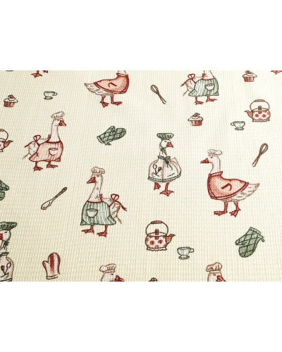 Bavlněné vaflové piké husy - 1 m | Mimib