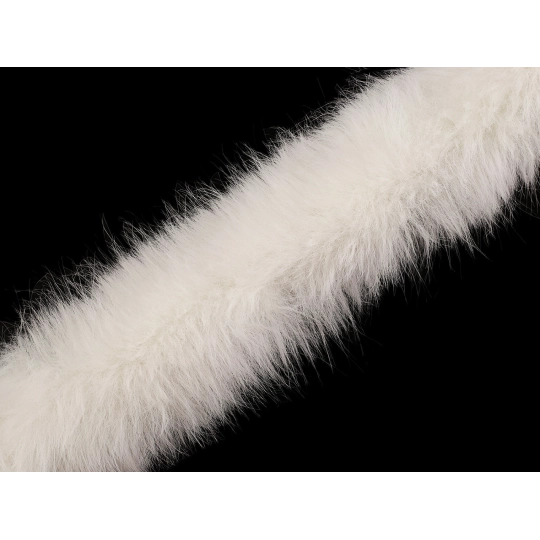 Všívací oděvní / dekorační kožešina kulatá šíře 7 cm - 1 m | Mimib