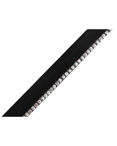 Polyesterová paspulka / kédr se skleněnými kamínky šíře 10 mm - 1 m | Mimib
