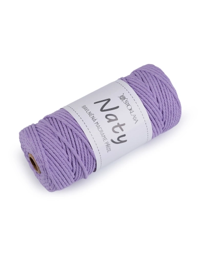 Bavlněná pletací příze macrame Naty Ø3 mm rozčesávací - 1 ks | Mimib