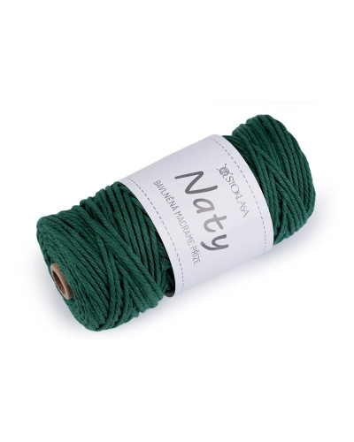 Bavlněná pletací příze macrame Naty Ø3 mm rozčesávací - 1 ks | Mimib